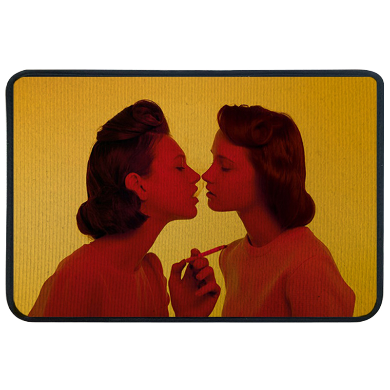 Ковер для прихожей и ванной Seletti Smoking Girl Желтый Красный Ковер для прихожей и ванной Seletti Smoking Girl Желтый Красный в Костроме | Loft Concept