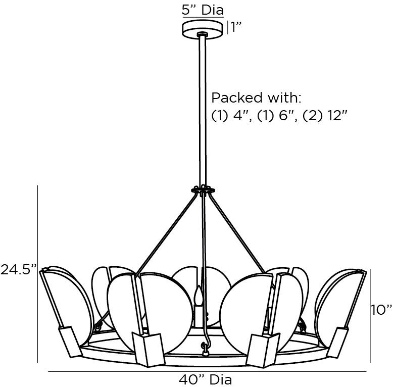 Люстра Arteriors SIERRA CHANDELIER GOLD Люстра Arteriors SIERRA CHANDELIER GOLD в Костроме