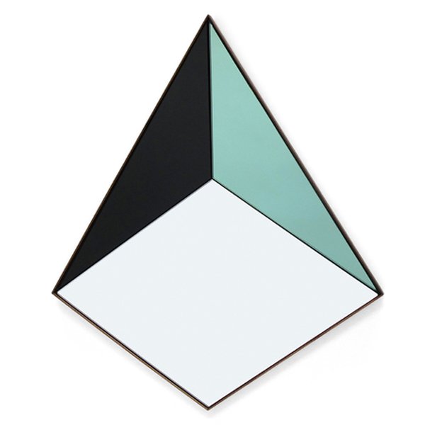 Зеркало Пирамида Bower Pyramid Mirror Прозрачный Черный Лазурь Зеркало Пирамида Bower Pyramid Mirror Прозрачный Черный Лазурь в Костроме | Loft Concept