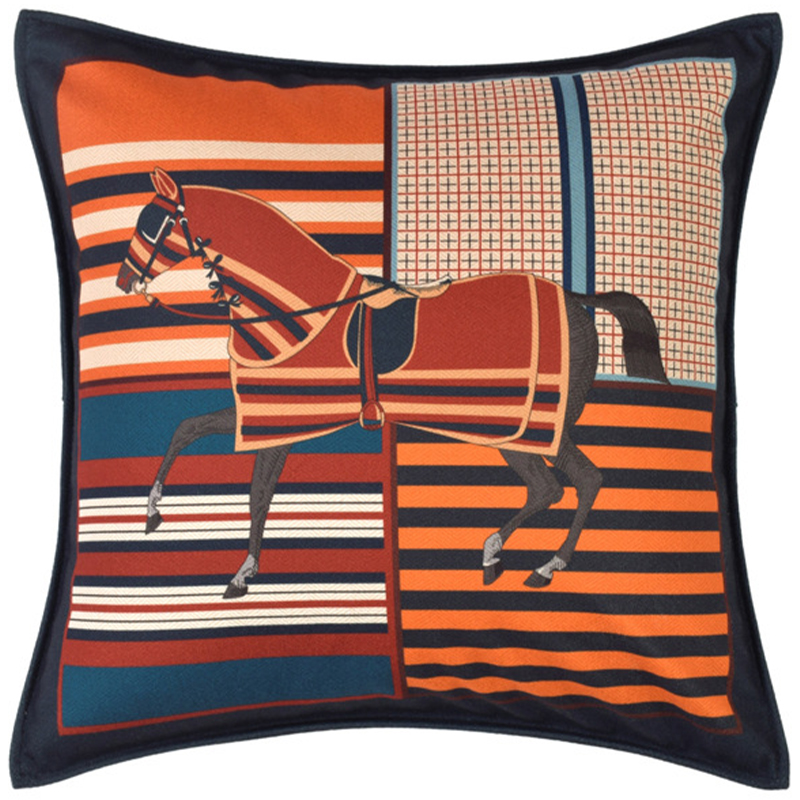 Декоративная подушка Hermes Horse 42 Мульти Декоративная подушка Hermes Horse 42 Мульти в Костроме | Loft Concept