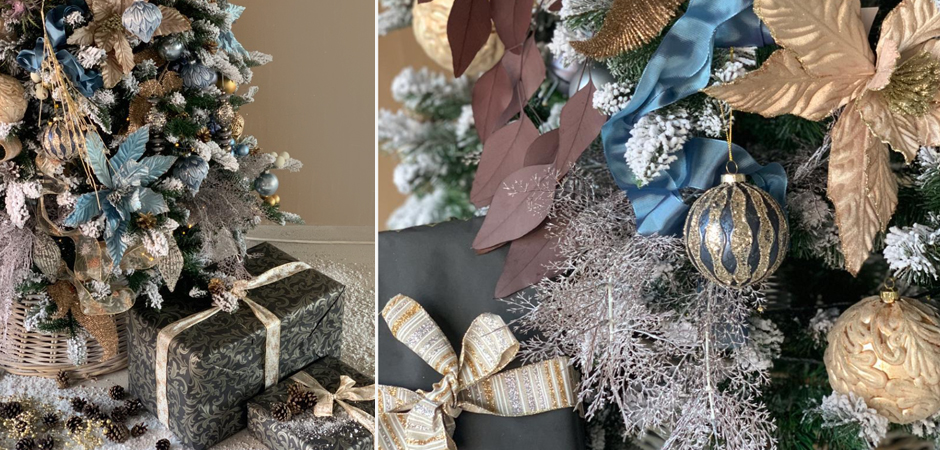 Дизайнерская Ель Голубой и Бежевый Декор Blue and Beige Decor Дизайнерская Ель Голубой и Бежевый Декор Blue and Beige Decor - Loft-Concept в Костроме