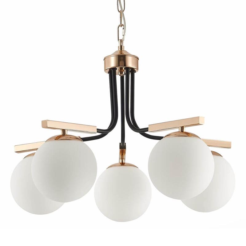 Люстра Bertilde Chandelier Золотой Белый Люстра Bertilde Chandelier Золотой Белый в Костроме | Loft Concept