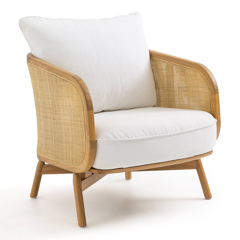 Кресло Uliva Wicker Chair Бежевый Белый Кресло Uliva Wicker Chair Бежевый Белый в Костроме | Loft Concept