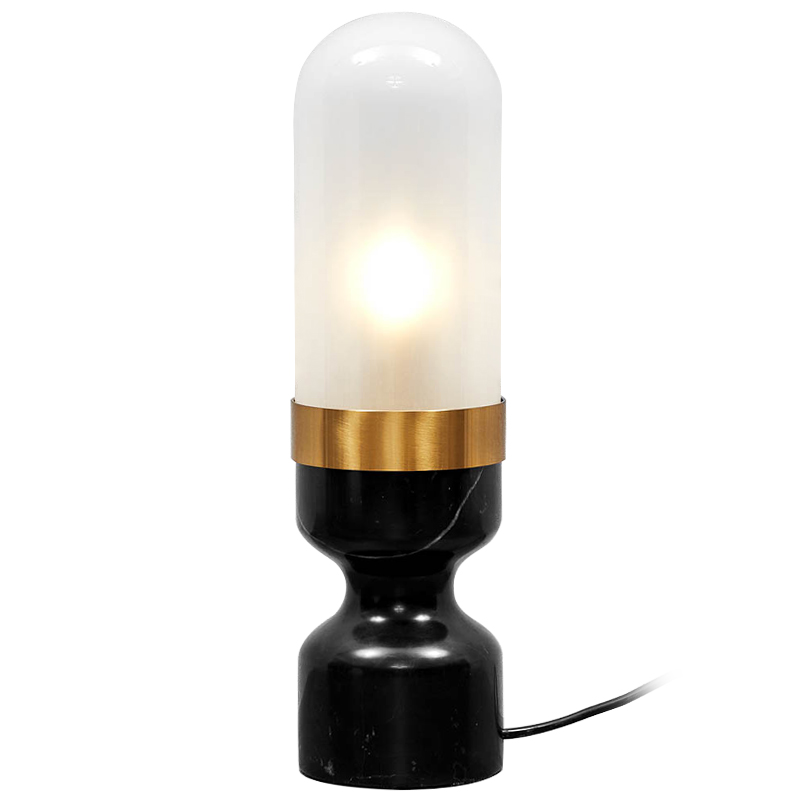 Настольная лампа Arun Lamp Черный Белый Золотой Настольная лампа Arun Lamp Черный Белый Золотой в Костроме | Loft Concept