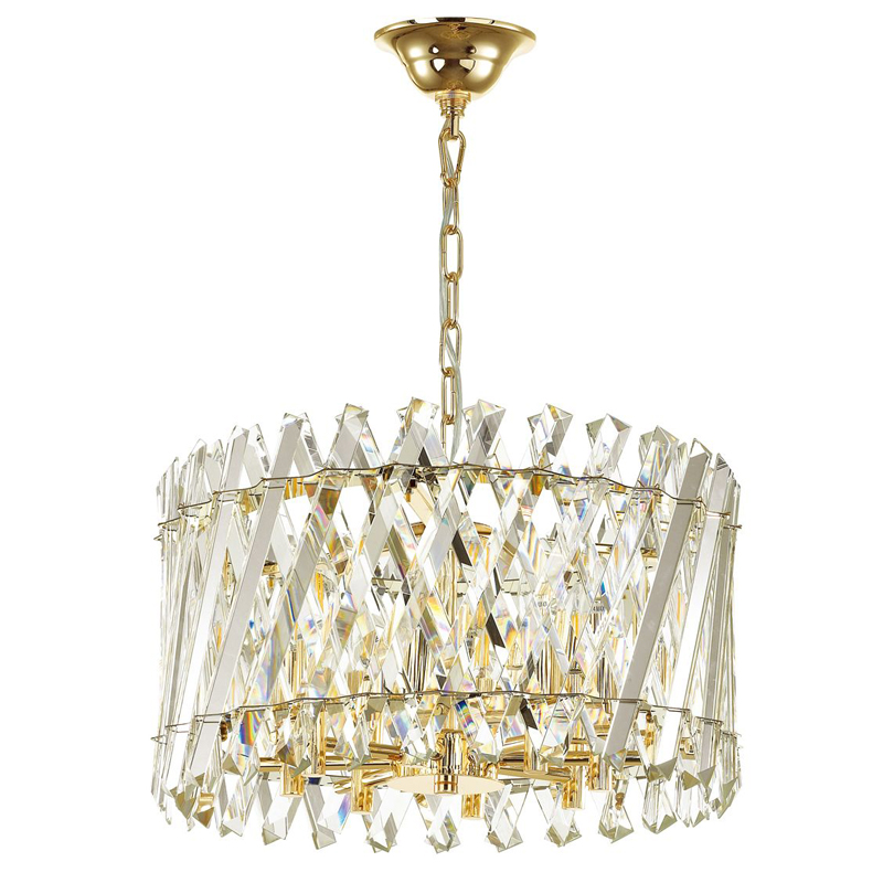 Люстра Crystal Crossed Stripes Gold Золотой Люстра Crystal Crossed Stripes Gold Золотой в Костроме | Loft Concept