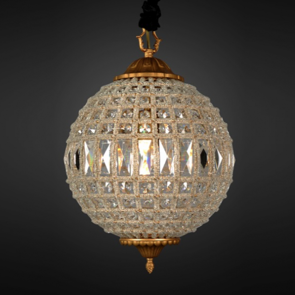Люстра RH 19th c. Casbah Crystal Pendant 32 Темная бронза винтаж Люстра RH 19th c. Casbah Crystal Pendant 32 Темная бронза винтаж в Костроме | Loft Concept