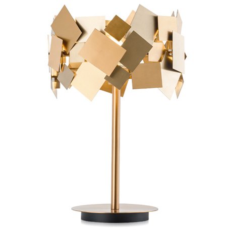 Настольная лампа Gold Plate Table Lamp Настольная лампа Gold Plate Table Lamp в Костроме | Loft Concept