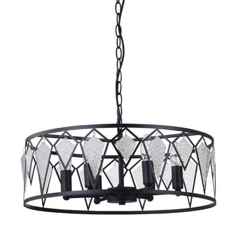 Люстра Glass Lozenges D51 Черный Люстра Glass Lozenges D51 Черный в Костроме | Loft Concept