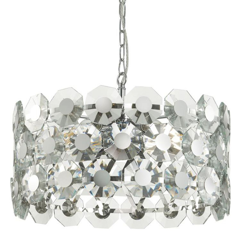 Люстра Crystal Octagons Chrome Хром Прозрачное Стекло Люстра Crystal Octagons Chrome Хром Прозрачное Стекло в Костроме | Loft Concept
