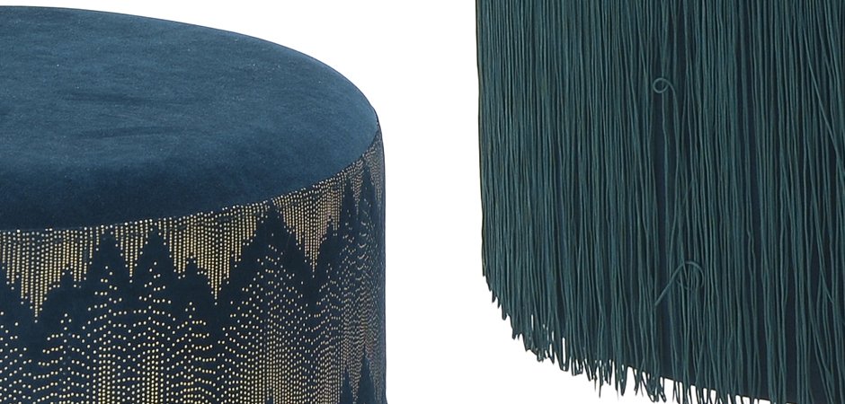 Пуф Fringe Blue Пуф Fringe Blue - Loft-Concept в Костроме