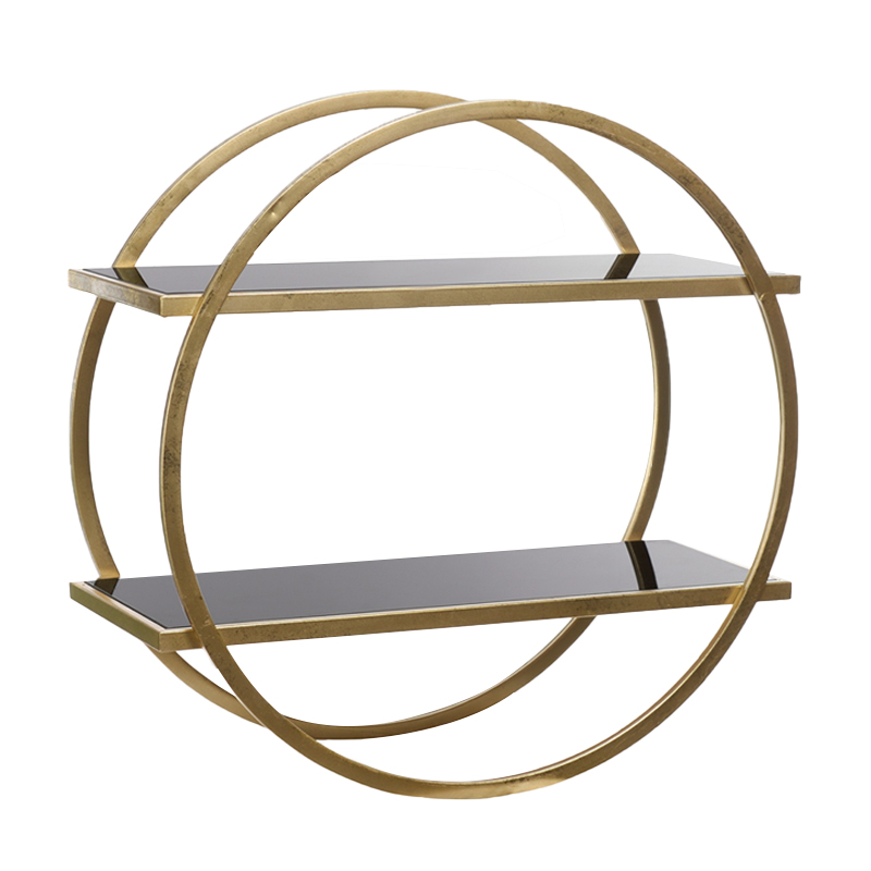 Полка Circle Gold Золотой Желтый Полка Circle Gold Золотой Желтый в Костроме | Loft Concept