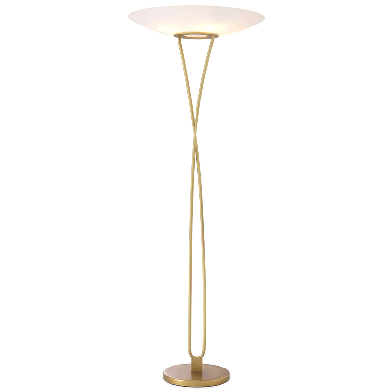 Товар Eichholtz Floor Lamp Laila Латунь Белый Товар Eichholtz Floor Lamp Laila Латунь Белый в Костроме | Loft Concept