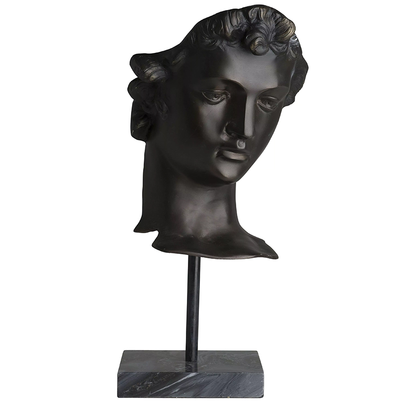 Декоративная статуэтка Eichholtz Head David Темная бронза Черный Мрамор Nero Декоративная статуэтка Eichholtz Head David Темная бронза Черный Мрамор Nero в Костроме | Loft Concept
