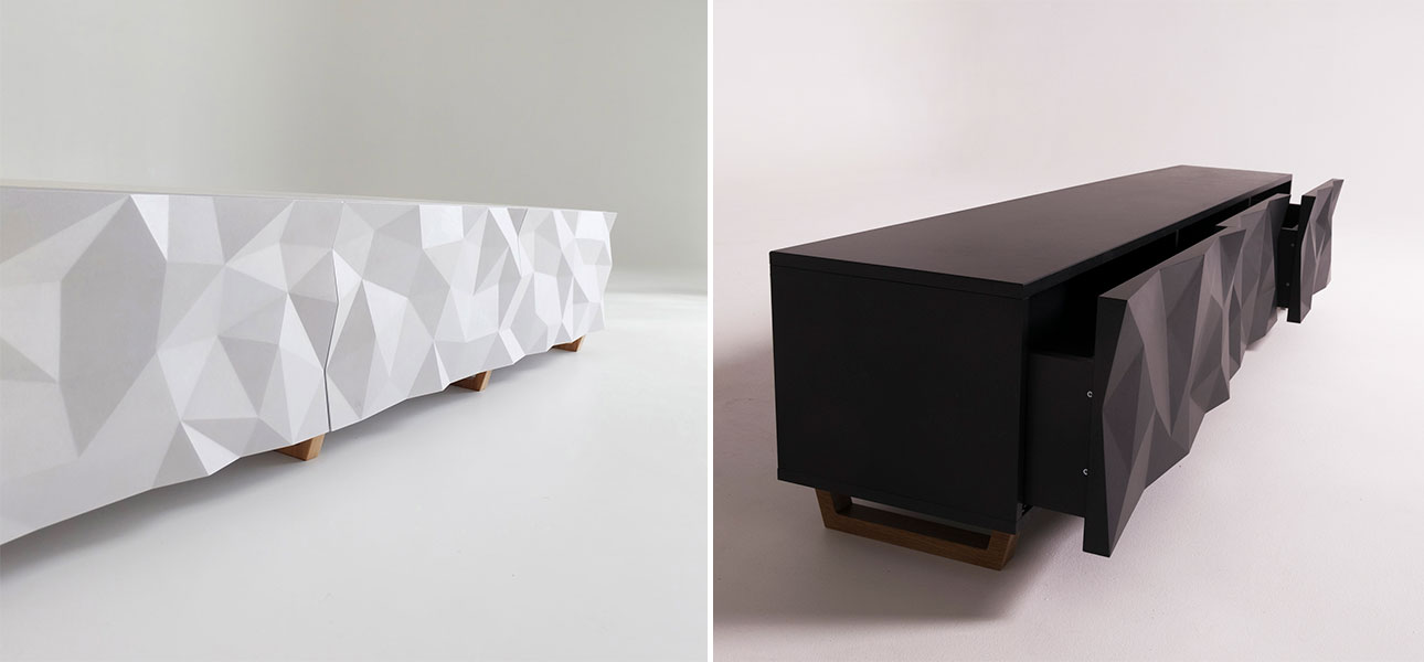 TV-тумба с большими угловыми фигурами Geometric Greece - фото №1