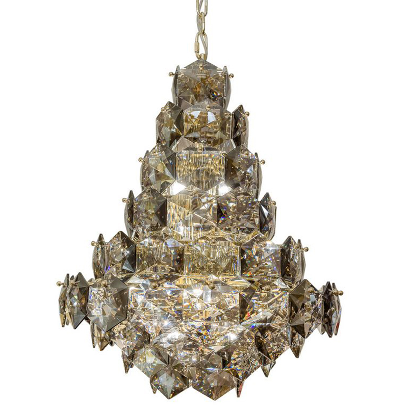 Люстра Tiers Crystal Light Chandelier Smoky 54 Золотой Дымчатый (Smoke) Люстра Tiers Crystal Light Chandelier Smoky 54 Золотой Дымчатый (Smoke) в Костроме | Loft Concept