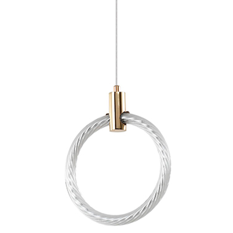 Подвесной светильник светодиодный в виде кольца Lighting Rings Gold Золотой Белый Подвесной светильник светодиодный в виде кольца Lighting Rings Gold Золотой Белый в Костроме | Loft Concept