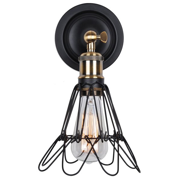 Бра Loft Cage Pendant II Черный матовый Бронза Бра Loft Cage Pendant II Черный матовый Бронза в Костроме | Loft Concept