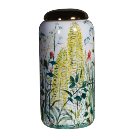 Ваза настольная Flower Yellow Белый Зеленый Ваза настольная Flower Yellow Белый Зеленый в Костроме | Loft Concept