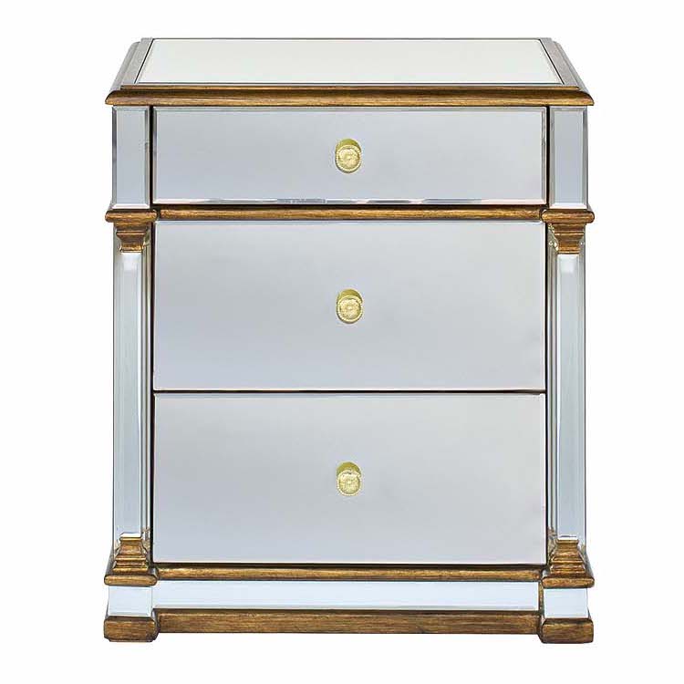 Тумба Mirror Classic Nightstand Зеркало Золотой в Костроме | Loft Concept 