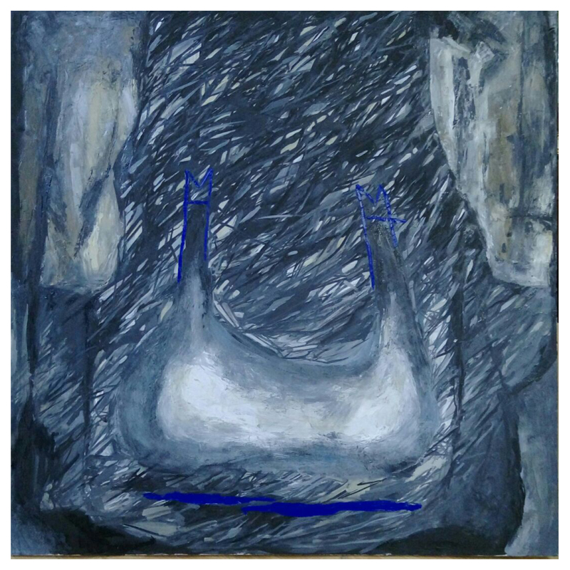 Картина Blue Abstract Still Life Синий Картина Blue Abstract Still Life Синий в Костроме | Loft Concept