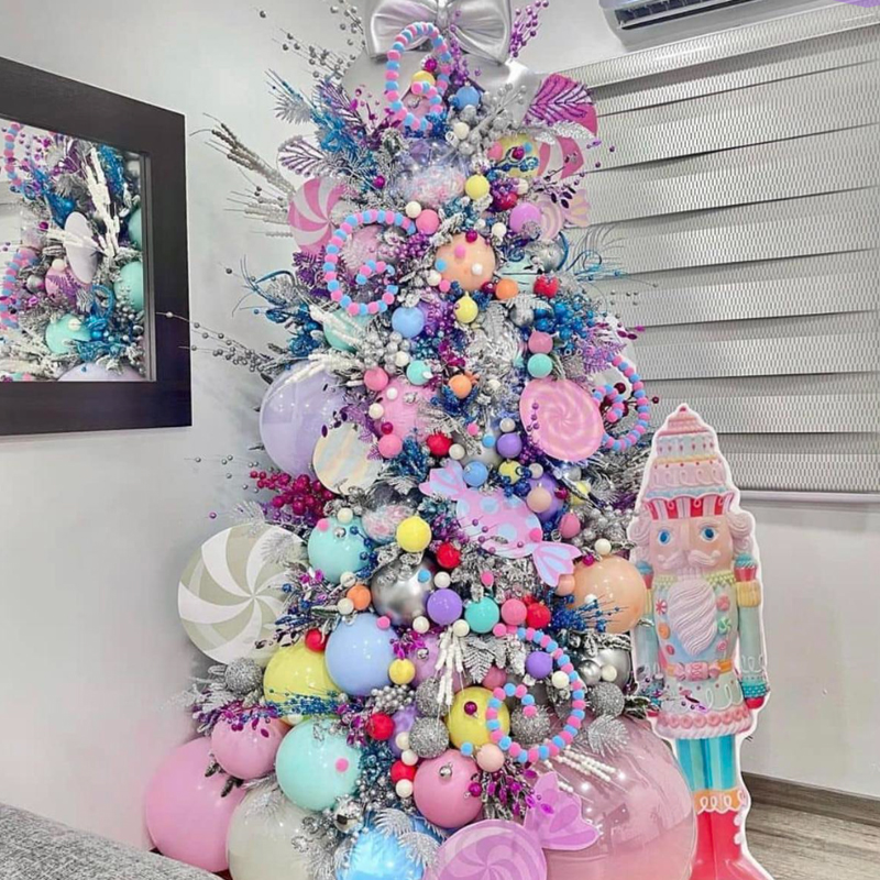 Дизайнерская Елка Премиум с Ярким Розовым Декором Christmas Tree Fun Game Кремовый Белый Розовый Лиловый Голубой Сиреневый Дизайнерская Елка Премиум с Ярким Розовым Декором Christmas Tree Fun Game Кремовый Белый Розовый Лиловый Голубой Сиреневый в Костроме | Loft Concept