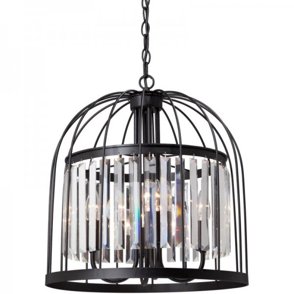 Люстра Birdcage Chandelier Fountain Black Люстра Birdcage Chandelier Fountain Black в Костроме | Loft Concept