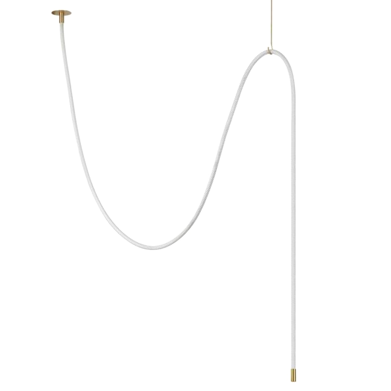 Подвесной Светильник LUKE LAMPCO TRACER LAMP 4м Белый Золотой Подвесной Светильник LUKE LAMPCO TRACER LAMP 4м Белый Золотой в Костроме | Loft Concept