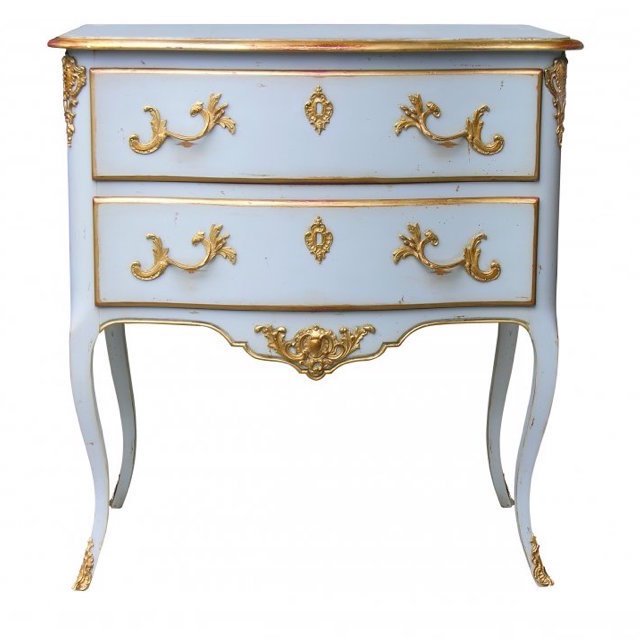 Комод L.XV CHEST OF DRAWERS Bleu nordic Бронза Голубой пастельный Комод L.XV CHEST OF DRAWERS Bleu nordic Бронза Голубой пастельный в Костроме | Loft Concept