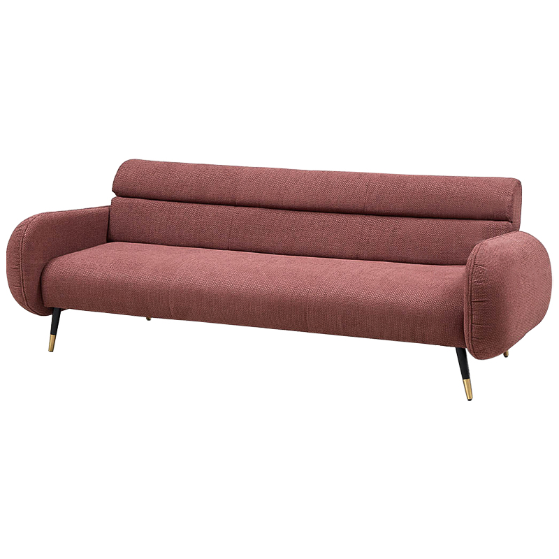 Диван Hebert Sofa Red L Красный Красный Черный Латунь Диван Hebert Sofa Red L Красный Красный Черный Латунь в Костроме | Loft Concept