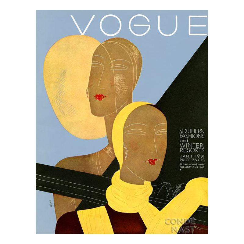 Постер Vogue Retro Мульти Постер Vogue Retro Мульти в Костроме | Loft Concept