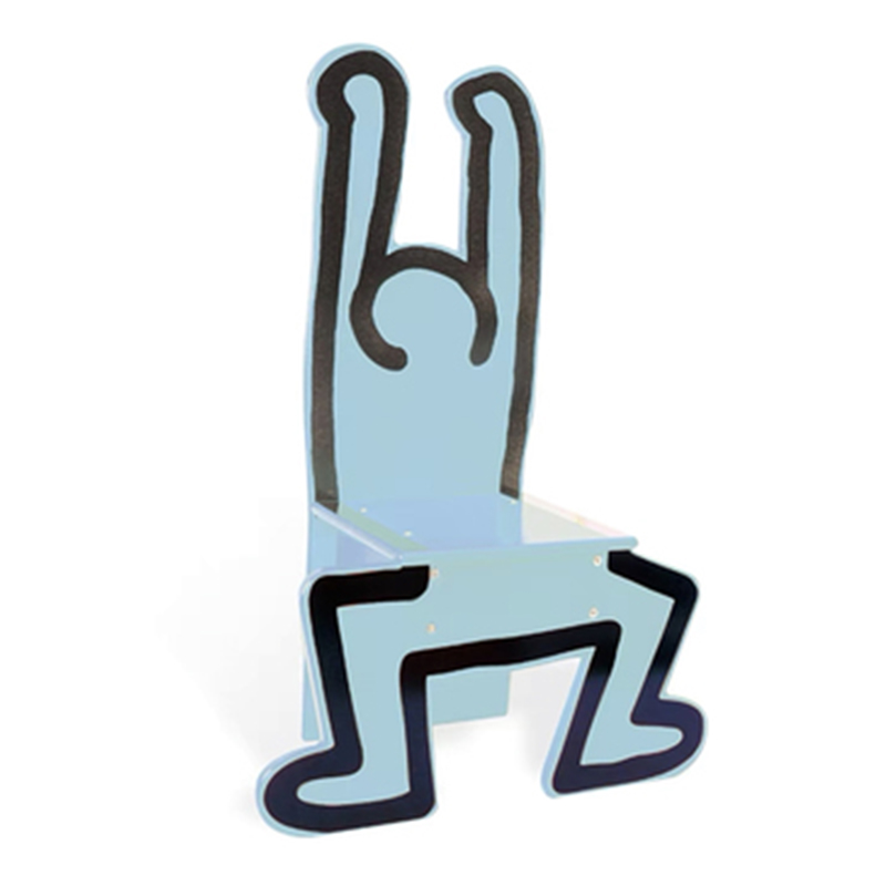 Детский стул Chaise Keith Haring Dancer Vilac Голубой Голубой Детский стул Chaise Keith Haring Dancer Vilac Голубой Голубой в Костроме | Loft Concept