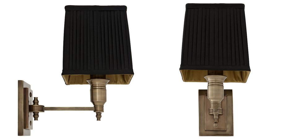 Бра Wall Lamp Lexington Single Brass+Black Бра Wall Lamp Lexington Single Brass+Black - Loft-Concept в Костроме