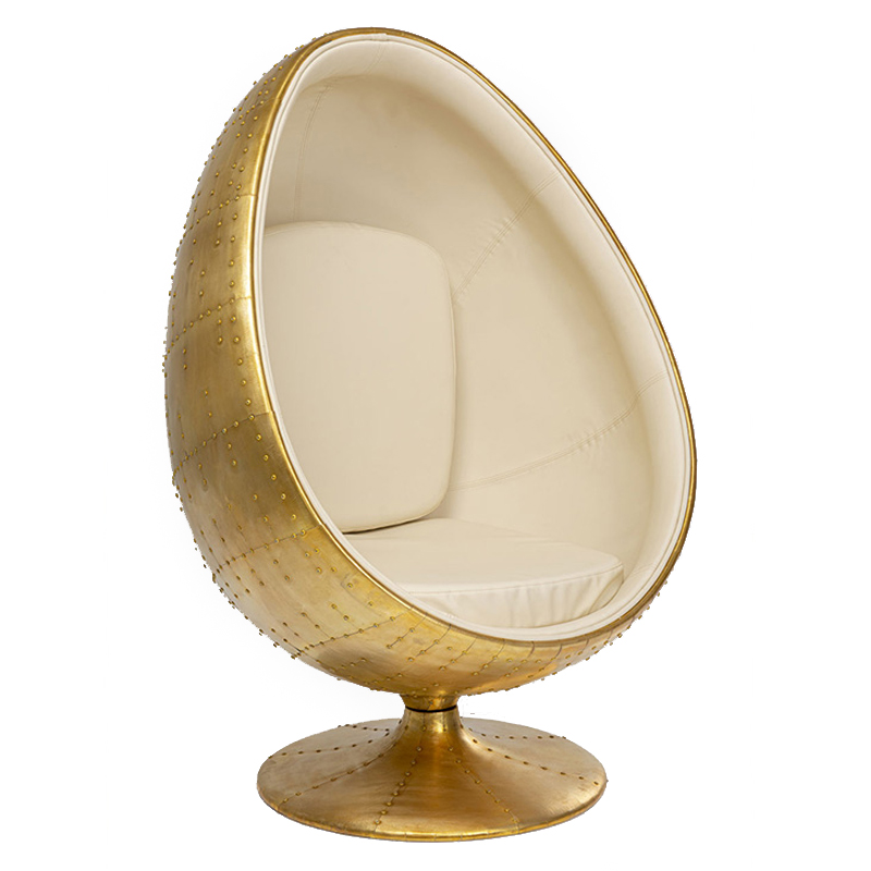 Кресло Copper Egg Медь Молочный Кресло Copper Egg Медь Молочный в Костроме | Loft Concept