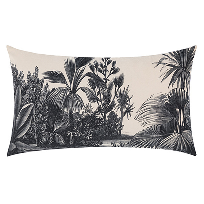 Декоративная подушка Rainforest Cushion Бежевый Черный Декоративная подушка Rainforest Cushion Бежевый Черный в Костроме | Loft Concept