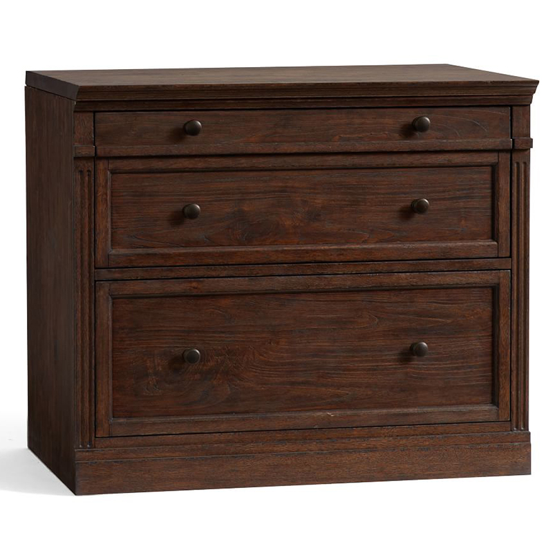 Комод с двумя ящиками Benjamin Chest of 2 Drawers Бежево-серый Белый Коричневый Черный Комод с двумя ящиками Benjamin Chest of 2 Drawers Бежево-серый Белый Коричневый Черный в Костроме | Loft Concept