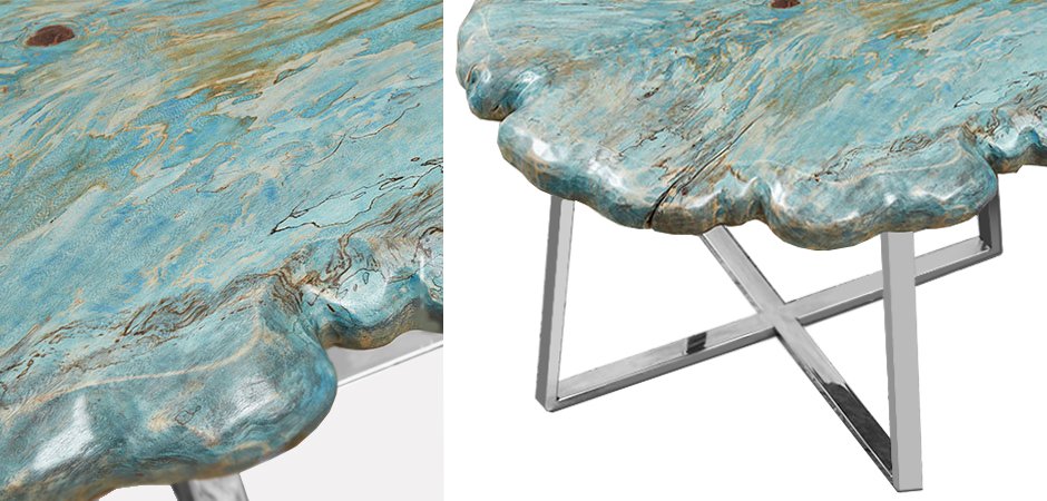 Приставной стол Melted Turquoise Приставной стол Melted Turquoise - Loft-Concept в Костроме