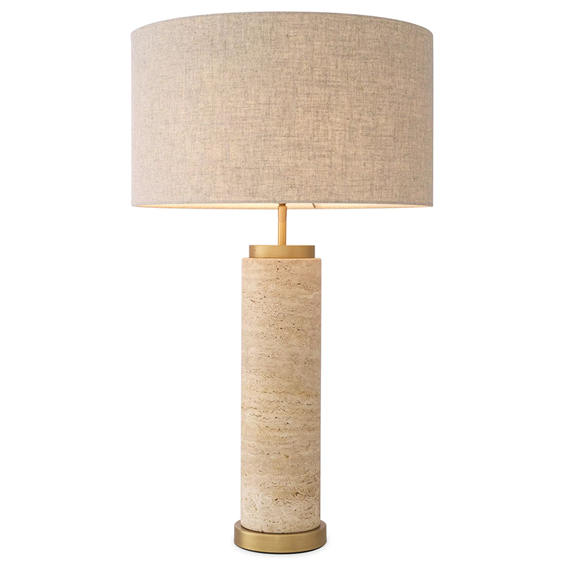 Настольная лампа Eichholtz Table Lamp Lxry Бежевый Бежево-серый Латунь Настольная лампа Eichholtz Table Lamp Lxry Бежевый Бежево-серый Латунь в Костроме | Loft Concept