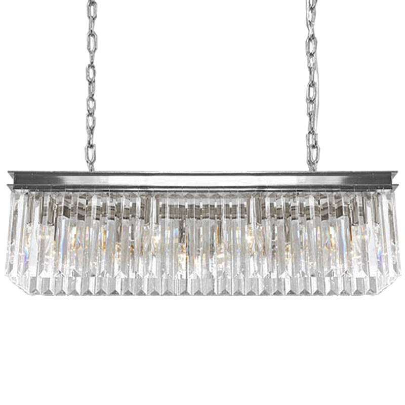 Люстра RH Odeon Chandelier Silver 90 Прозрачное Стекло Серебряный Люстра RH Odeon Chandelier Silver 90 Прозрачное Стекло Серебряный в Костроме | Loft Concept