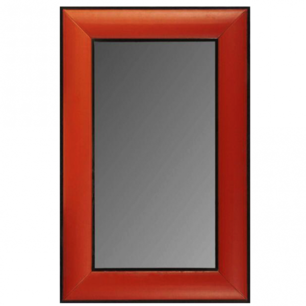 Зеркало настенное Leather Lux Mirror Square Red Красный Зеркало настенное Leather Lux Mirror Square Red Красный в Костроме | Loft Concept