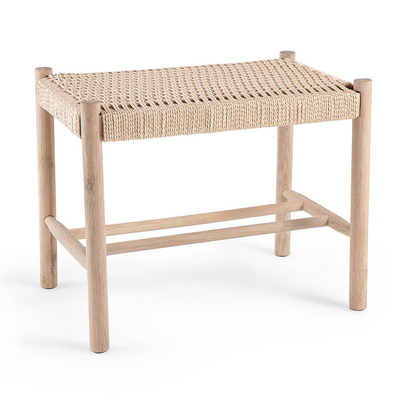 Банкетка Enzo Wicker Beige Banquet mini Бежевый Банкетка Enzo Wicker Beige Banquet mini Бежевый в Костроме | Loft Concept
