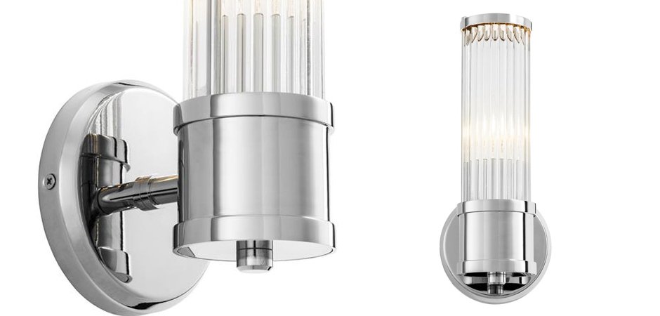 Бра Wall Lamp Claridges Single Nickel Бра Wall Lamp Claridges Single Nickel - Loft-Concept в Костроме
