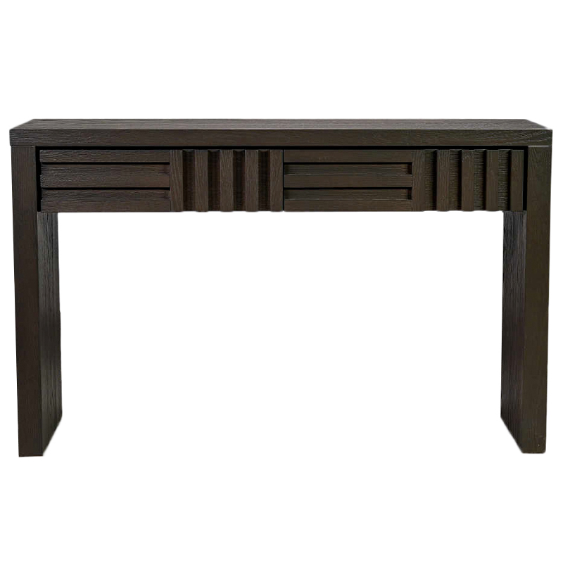 Консоль с двумя ящиками Wooden Rails Коричневый Консоль с двумя ящиками Wooden Rails Коричневый в Костроме | Loft Concept