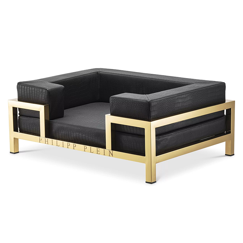Лежанка для домашних животных Dogbed High Conic Limited L Gold Черный Золотой Лежанка для домашних животных Dogbed High Conic Limited L Gold Черный Золотой в Костроме | Loft Concept