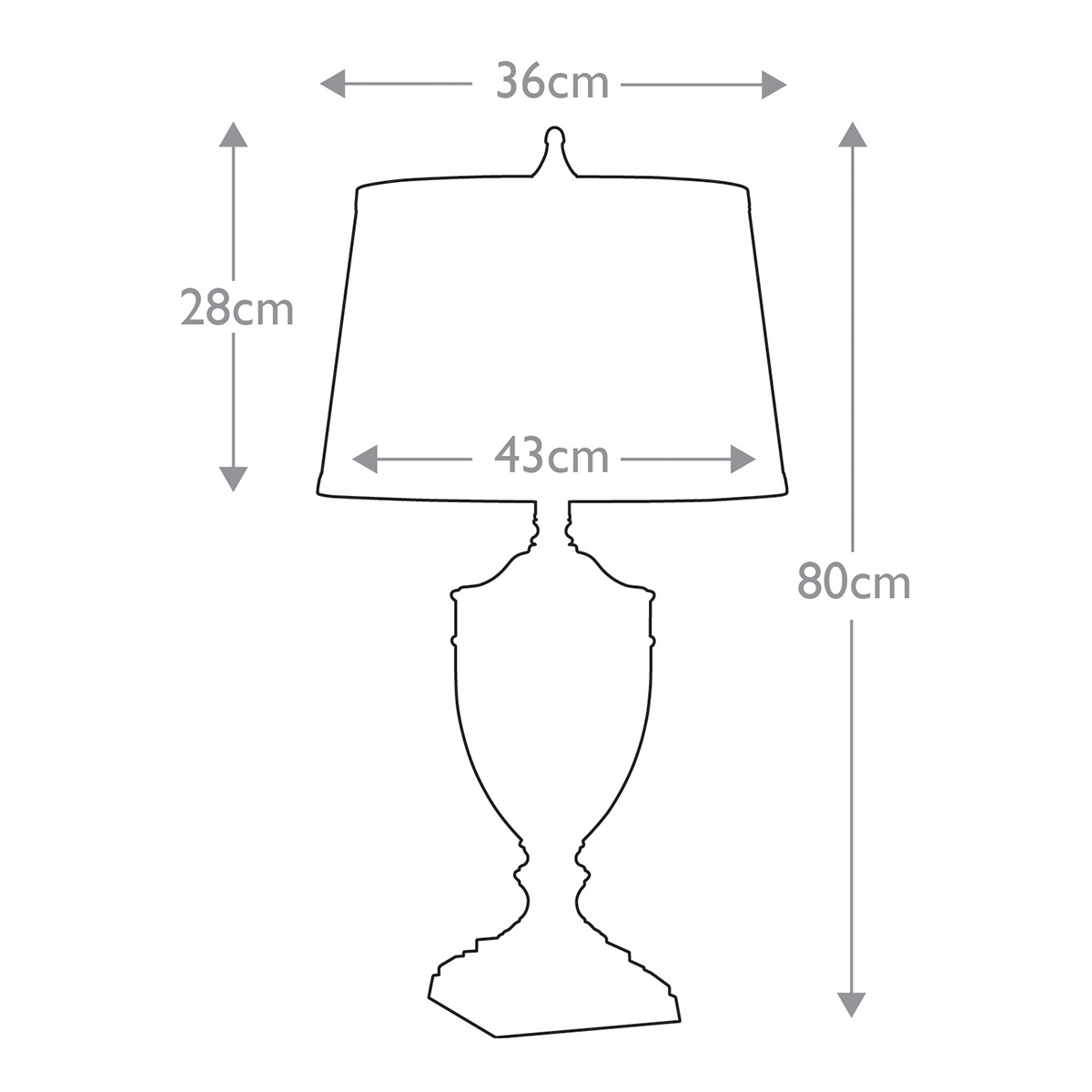 Настольная лампа со тканевым абажуром и прозрачным ребристым стеклянным основанием Quoizel в Костроме