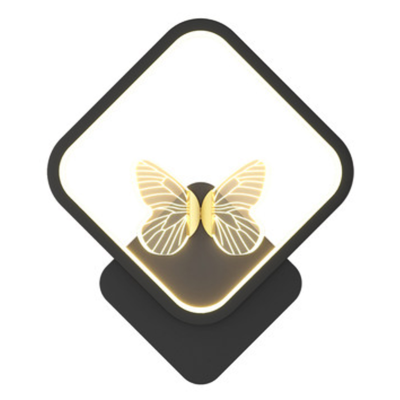 Бра Butterfly Black Rhombus Wall Lamp Прозрачный Черный Бра Butterfly Black Rhombus Wall Lamp Прозрачный Черный в Костроме | Loft Concept