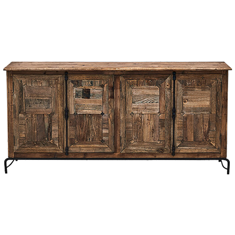 Комод деревянный в стиле Лофт Ennio Wood Commode Коричневый Черный Комод деревянный в стиле Лофт Ennio Wood Commode Коричневый Черный в Костроме | Loft Concept