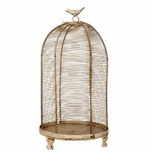 Аксессуар клетка для птиц Birdcage Бежевый Аксессуар клетка для птиц Birdcage Бежевый в Костроме | Loft Concept