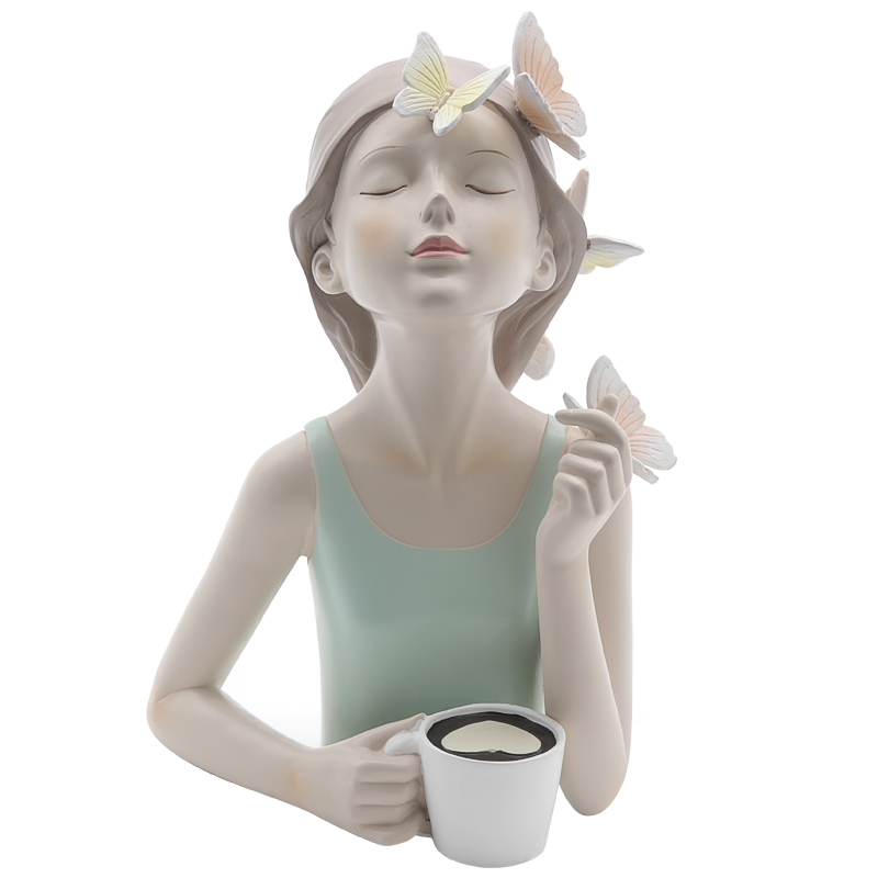 Статуэтка Butterfly Girl Sympathy Бежевый Белый Голубой пастельный Статуэтка Butterfly Girl Sympathy Бежевый Белый Голубой пастельный в Костроме | Loft Concept