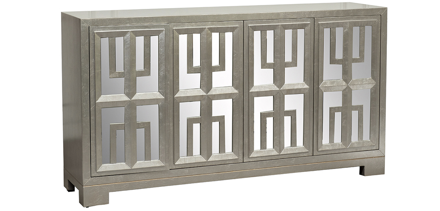 Комод в стиле Арт-деко с зеркальным фасадом Torben Chest of drawers mirror facade - фото №1