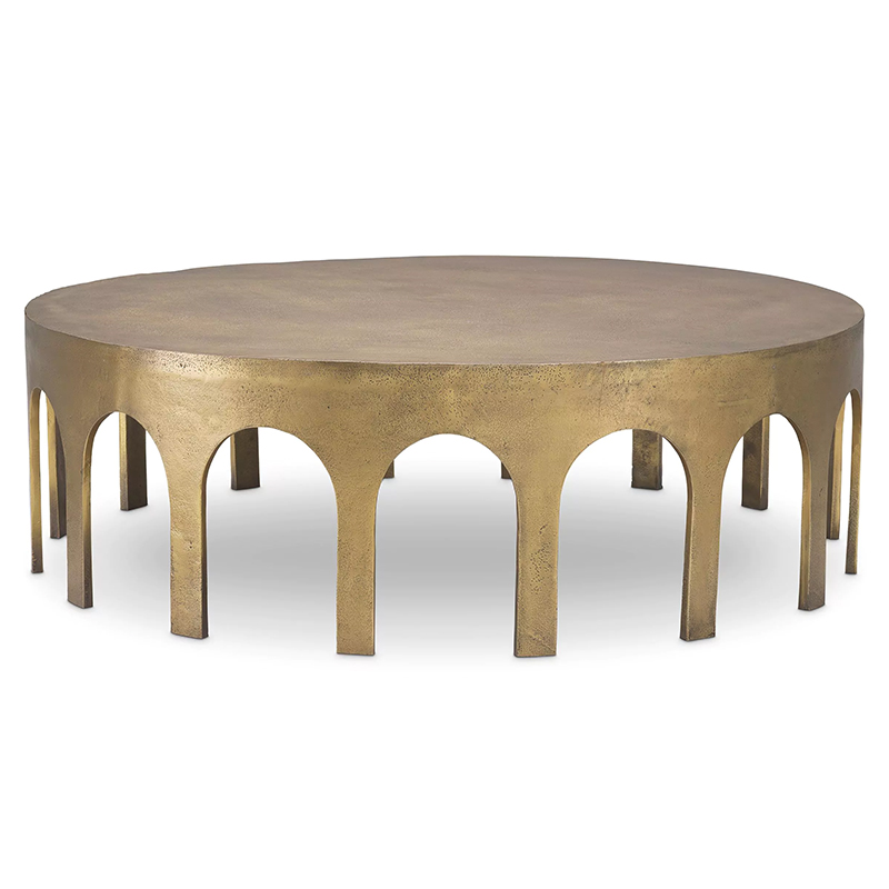 Кофейный стол Eichholtz Coffee Table Gardini Латунь Винтажная латунь Кофейный стол Eichholtz Coffee Table Gardini Латунь Винтажная латунь в Костроме | Loft Concept